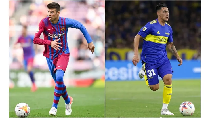 Gerard Piqué and Cristian Pavón, two of the top players from Barcelona and Boca Juniors