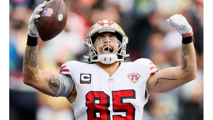 George Kittle of San Francisco 49ers at the game vs Seattle Seahawks on December 5