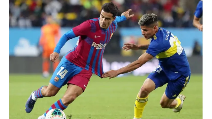 Barcelona and Boca Juniors met in the Maradona Cup.
