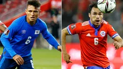 Narciso Orellana of El Salvador (left) and Gabriel Suazo of Chile (right)
