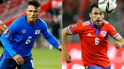 Narciso Orellana of El Salvador (left) and Gabriel Suazo of Chile (right)