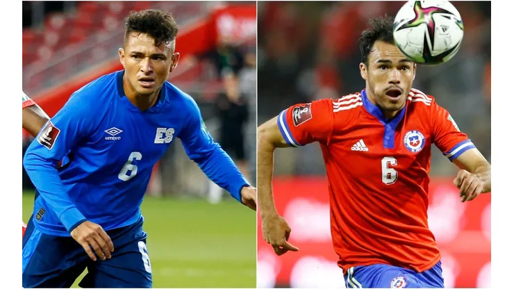 Narciso Orellana of El Salvador (left) and Gabriel Suazo of Chile (right)
