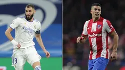 Benzema and Suárez, the top scorers for Real Madrid and Atlético Madrid
