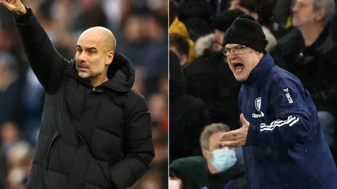 Guardiola and Bielsa, coaches of Manchester City and Leeds United