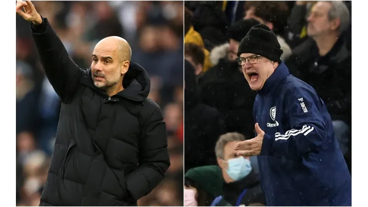 Guardiola and Bielsa, coaches of Manchester City and Leeds United