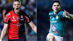 Julio Furch of Atlas (left) and Victor Dávila of Club Leon (right)