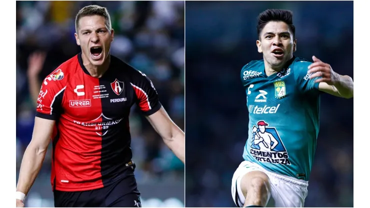 Julio Furch of Atlas (left) and Victor Dávila of Club Leon (right)