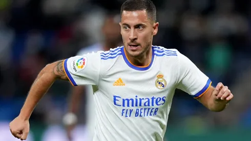 Eden Hazard of Real Madrid in action