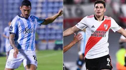 On the right Yonathan Cabral, Atletico Tucuman's starting defender, and on the left Julian Alvarez scorer for River