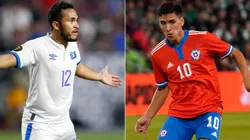 Marvin Monterroza of El Salvador (left) and Marcelino Nunez of Chile.