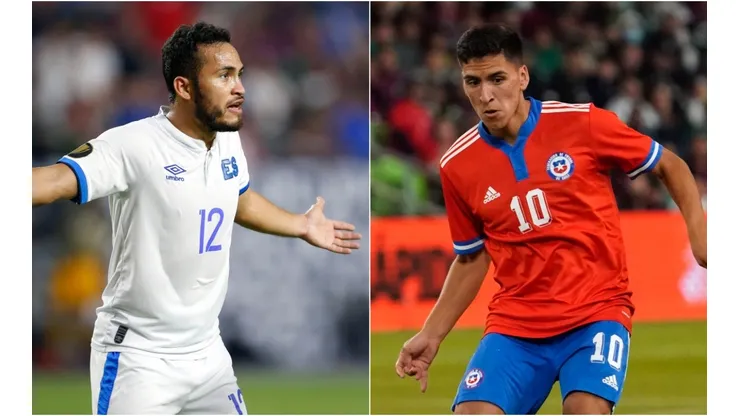 Marvin Monterroza of El Salvador (left) and Marcelino Nunez of Chile.