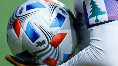 A view of an MLS match ball