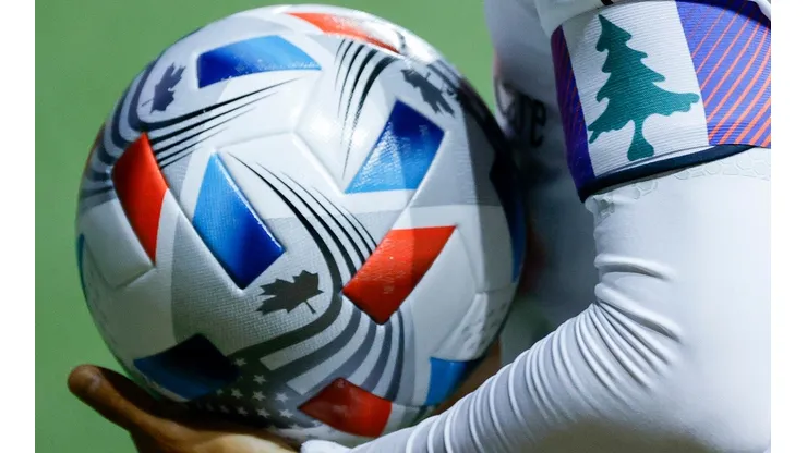 A view of an MLS match ball