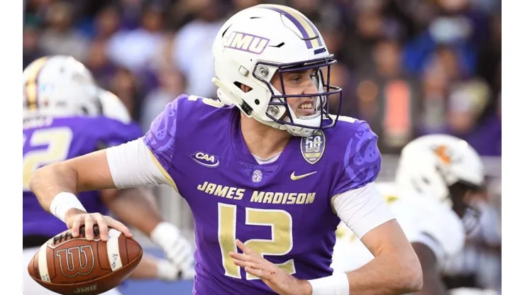 Quarterback Cole Johnson of James Madsion Dukes
