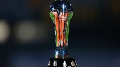 The Liga MX trophy.