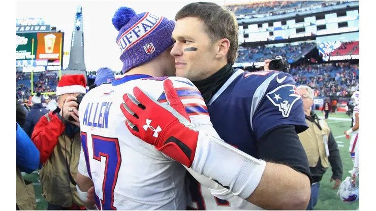 Josh Allen and Tom Brady