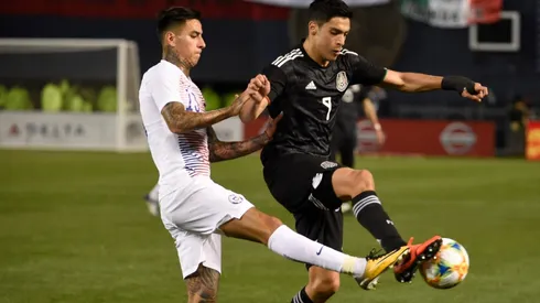 Mexico and Chile during a friendly in 2019