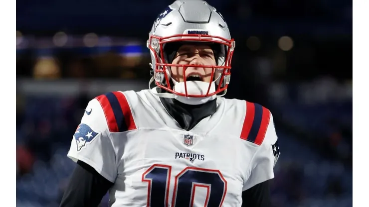 Mac Jones of New England Patriots during the game vs Buffalo Bills