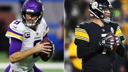 Kirk Cousins of the Minnesota Vikings (left) and Ben Roethlisberger of the Pittsburgh Steelers (right)