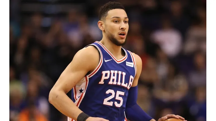 Ben Simmons in action for the Philadelphia 76ers.