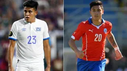 Marvin Marquez of El Salvador (left) and Claudio Baeza of Chile