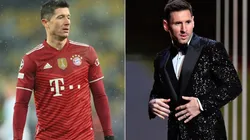 Robert Lewandowski (left) and Lionel Messi.
