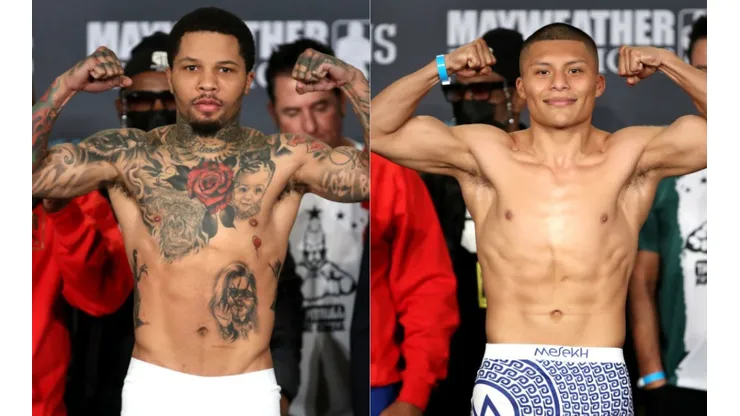 Gervonta Davis (left) and Isaac Cruz