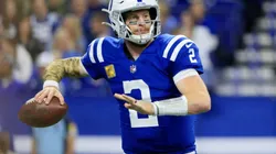 Quarterback Carson Wentz of Indianapolis Colts at the game vs Jacksonville Jaguars on November 14