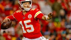 Quarterback Patrick Mahomes of the Kansas City Chiefs at the game vs Dallas Cowboys on November 21