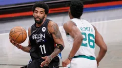 Kyrie Irving driving to the rim