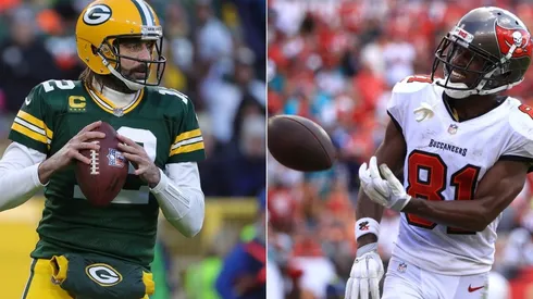 Aaron Rodgers (left) & Antonio Brown