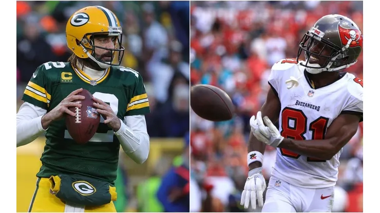 Aaron Rodgers (left) & Antonio Brown