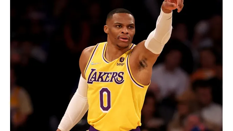 Russell Westbrook in action for the Los Angeles Lakers.