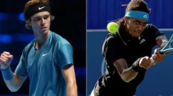 Andrey Rublev of RTF (left) and Mikael Ymer of Sweden (right)