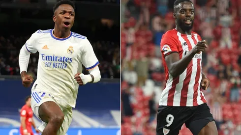 Vinicius Jr of Real Madrid (left) and Iñaki Williams of Athletic Club