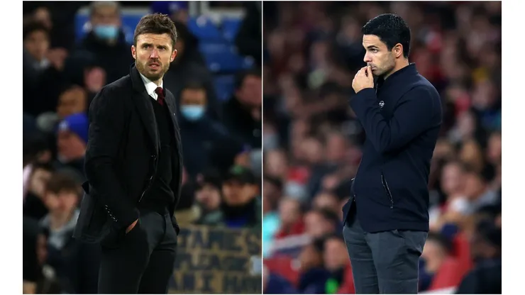 Michael Carrick of Manchester United (left) and Mikel Arteta of Arsenal