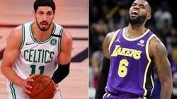 Enes Kanter (left) & LeBron James