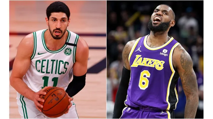 Enes Kanter (left) & LeBron James