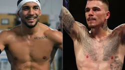 Teofimo Lopez (left) and George Kambosos Jr