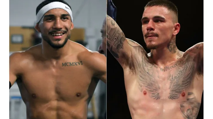 Teofimo Lopez (left) and George Kambosos Jr