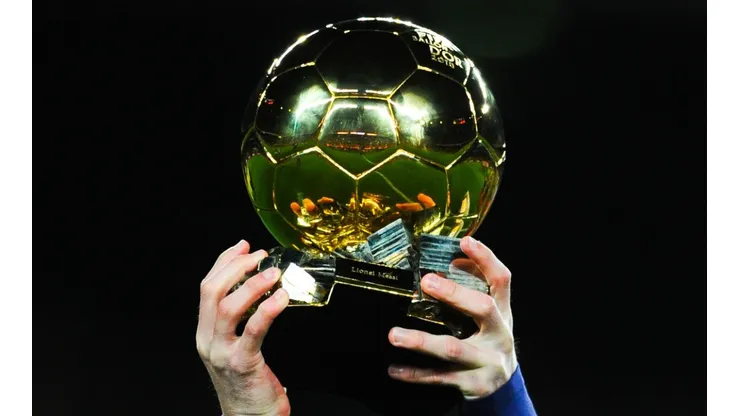The Ballon d'Or trophy.