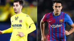 Manu Trigueros of Villareal (left) and Eric Garcia of Barcelona (right)