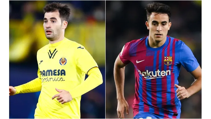 Manu Trigueros of Villareal (left) and Eric Garcia of Barcelona (right)
