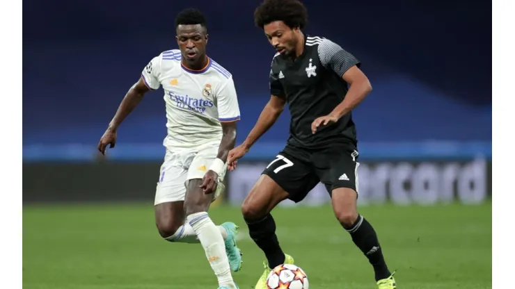 Vinicius Junior of Real Madrid (left) and Bruno Felipe Souza Da Silva of Sheriff Tiraspol (Futbolsites)