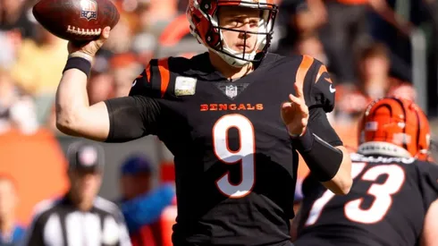 Joe Burrow of Cincinnati at the game vs Browns