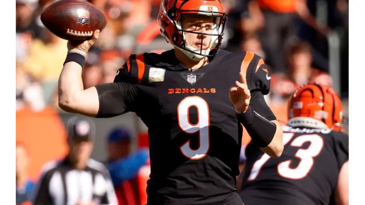 Joe Burrow of Cincinnati at the game vs Browns