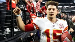 Patrick Mahomes of Chiefs at the game vs Las Vegas Raiders