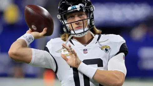 Trevor Lawrence of Jacksonville at the game vs Colts