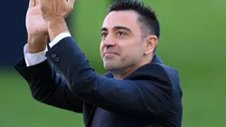 Xavi Hernandez during his presentation as FC Barcelona manager.