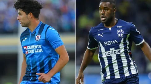 Ignacio Rivero of Cruz Azul (left) and Joel Campbell of Monterrey